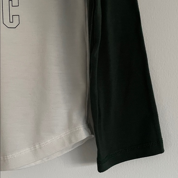 GAP Kids Virtually Jurassic Dinosaur Long Sleeve Tee - Green and White - Picture 6 of 7